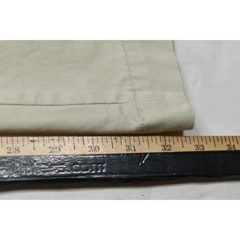 Polo Ralph Lauren Chino Pants Mens 38x34 (38x33) Beige Straight Leg Stretch